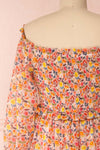 Dorothie Colourful Long Sleeve Maxi Dress | Boutique 1861 back close-up