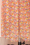 Dorothie Colourful Long Sleeve Maxi Dress | Boutique 1861 bottom