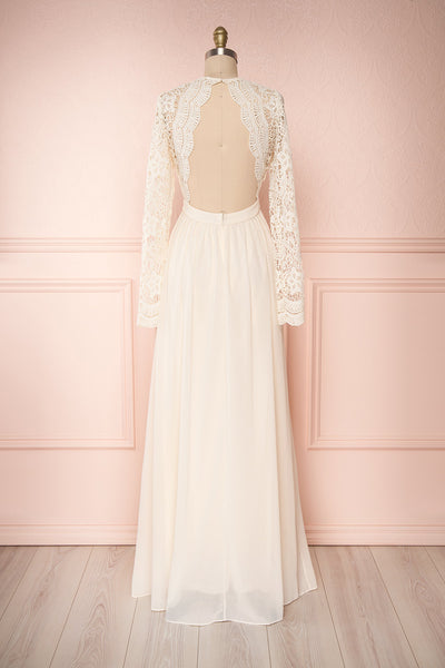 Dottie Cream Lace & Chiffon A-Line Gown | Boutique 1861 5