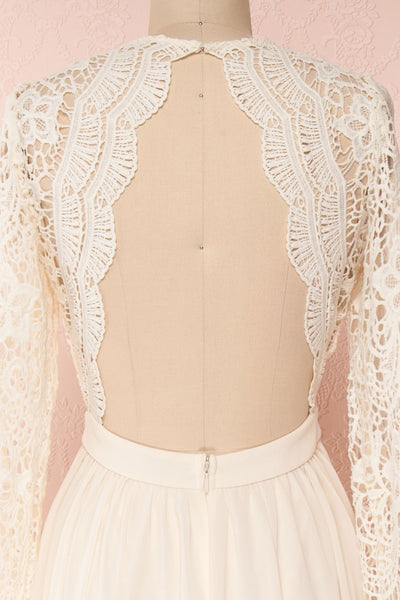 Dottie Cream Lace & Chiffon A-Line Gown | Boutique 1861 6