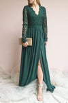 Dottie Emerald |  Green Chiffon Gown