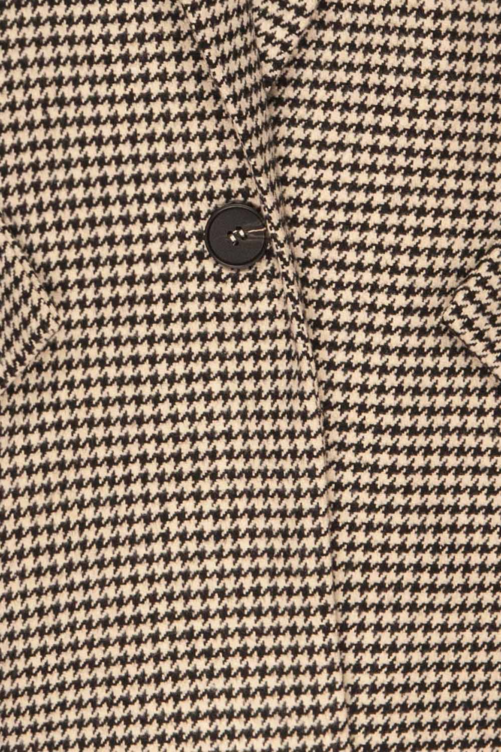 Drawno Black & White Houndstooth Blazer | La petite garçonne  fabric