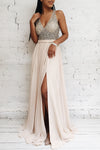 Eridani Champagne | Gown With Crystals