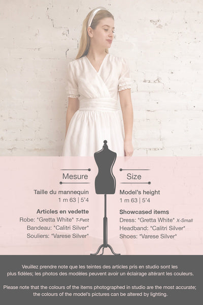 Gretta White Short Sleeve Midi A-Line Dress | Boutique 1861 template