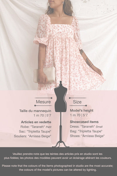 Taraneh White & Pink Short Chiffon Dress | Boutique 1861 template