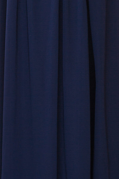 Dulcea Navy Chiffon Off-Shoulder Gown | Robe fabric | Boudoir 1861