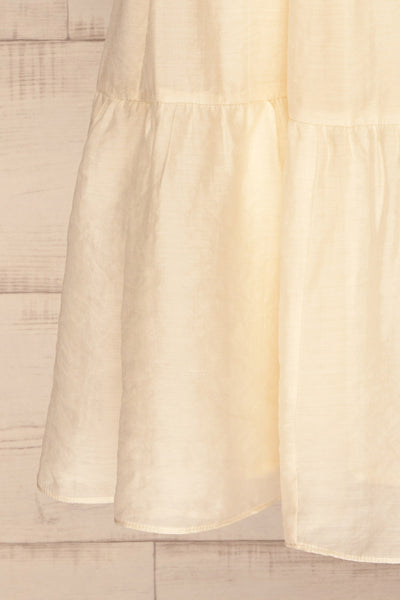 Duleek Off White A-Line Midi Dress skirt | La petite garçonne