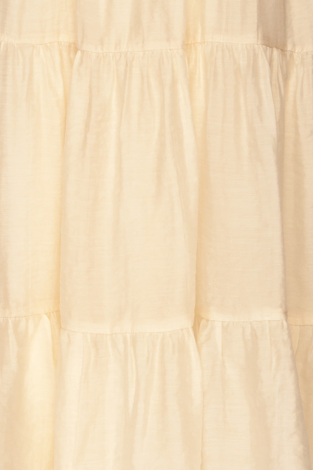 Duleek Off White A-Line Midi Dress fabric | La petite garçonne