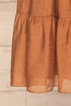 Duleek Orange A-Line Midi Dress | La petite garçonne skirt