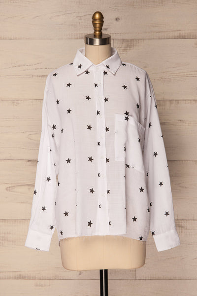 Eastbourne White Stars Printed Shirt | La Petite Garçonne Chpt. 2 1