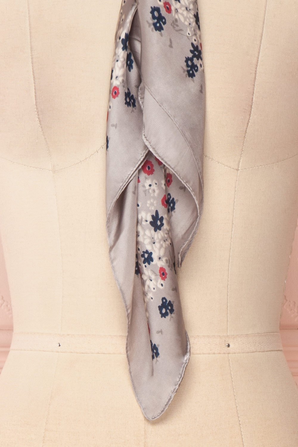 Éclat d'Été Gris Colourful Silky Square Scarf | Boutique 1861 6