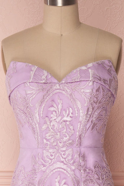 Edilma | Lilac Embroidered Gown