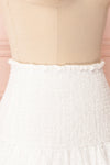 Edithe White Lace Layered Mini Skirt | SIDE CLOSE UP | Boutique 1861