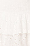 Edithe White Lace Layered Mini Skirt | TEXTURE DETAIL | Boutique 1861