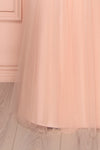 Edris Blush maxi tulle dress with lace top | Boudoir 1861 details