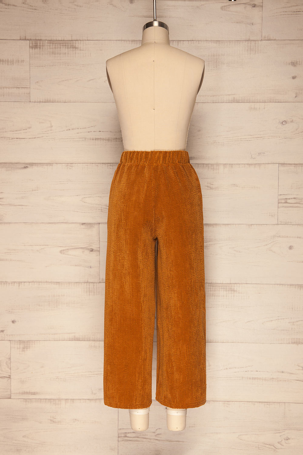 Edshaug Camel Brown Wide Leg Cropped Pants | La Petite Garçonne