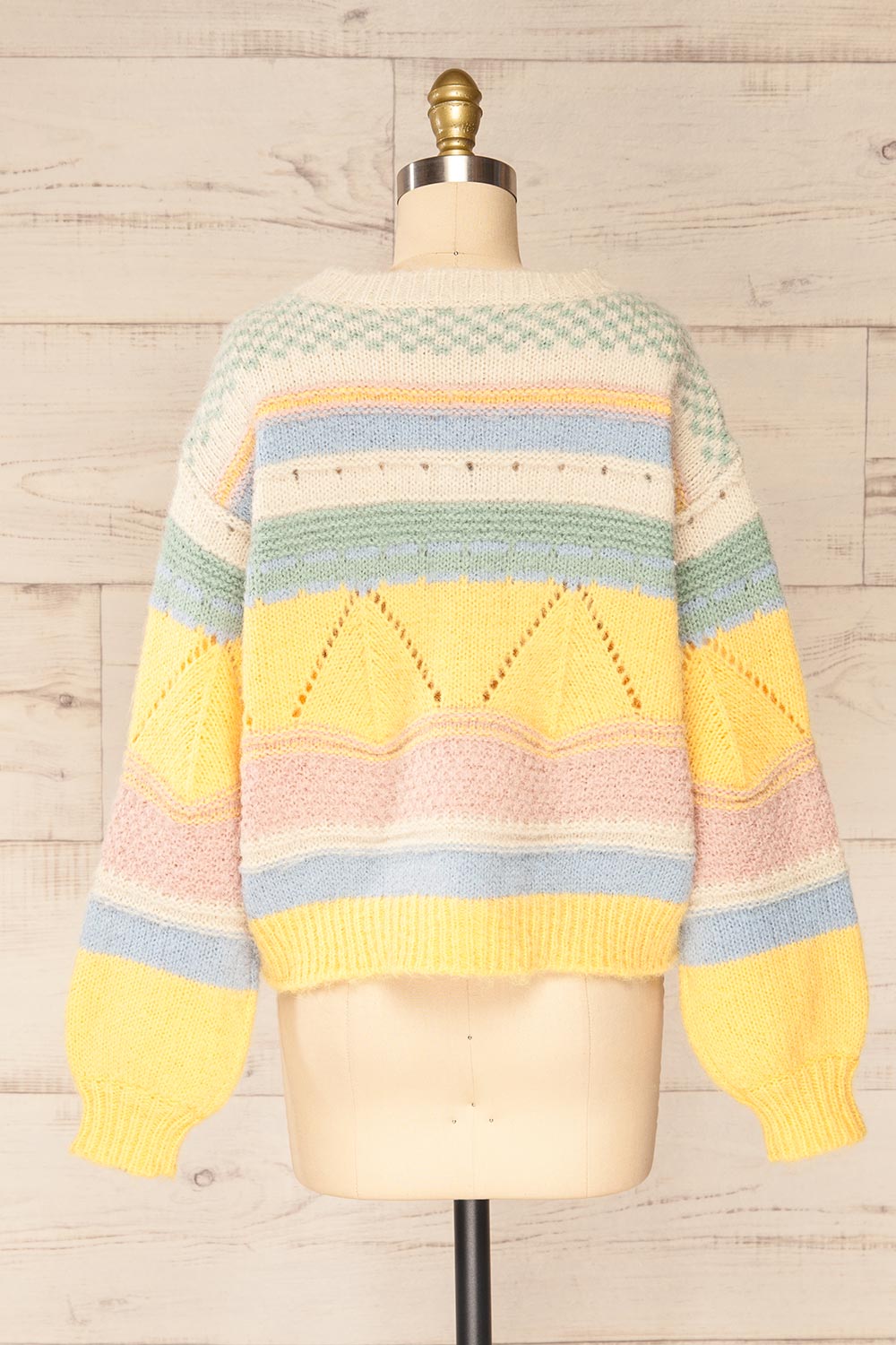 Edsvageidet Pastel Knitted Sweater | La petite garçonne back view 