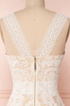 Efigenia Beige & White High-Low Bridal Dress | Boudoir 1861