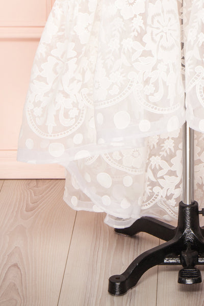 Efigenia Beige & White High-Low Bridal Dress | Boudoir 1861