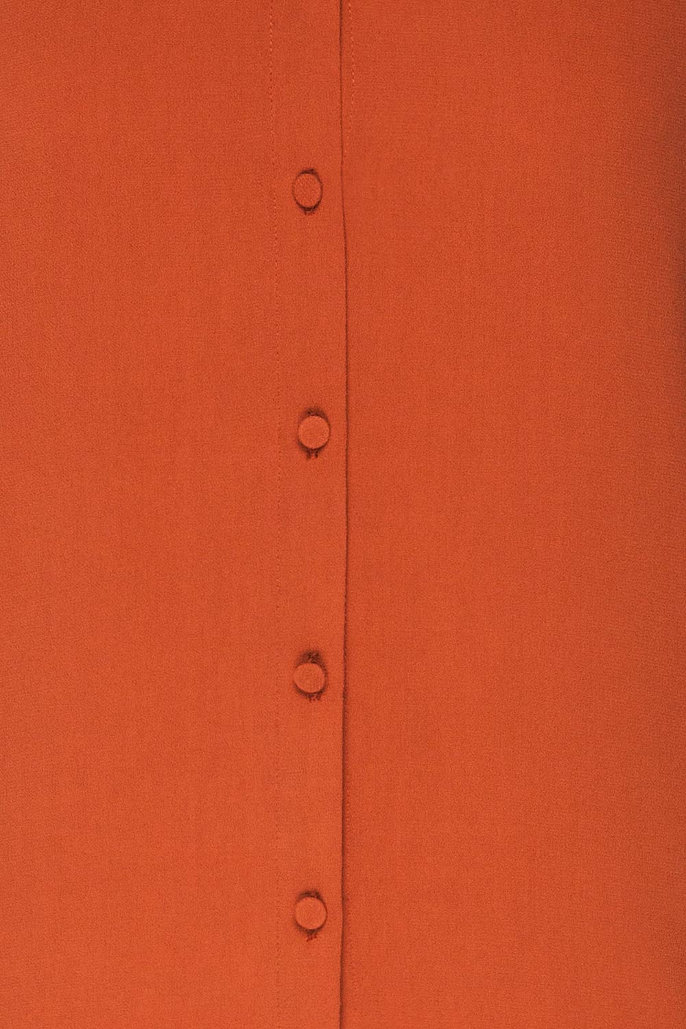 Egaleo Rust Orange Button-Up Blouse | La petite garçonne fabric