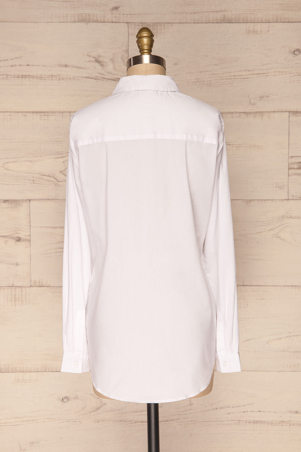 Eggodden Blanc White Long Sleeved Shirt | La Petite Garçonne back view 