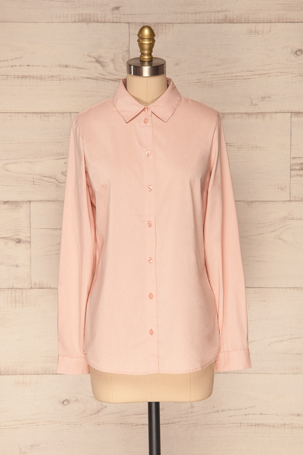 Eggodden Rose Light Pink Long Sleeved Shirt | La Petite Garçonne front view 