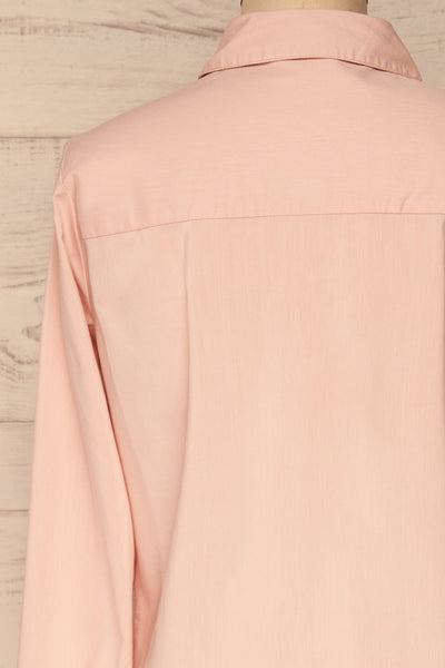 Eggodden Rose Light Pink Long Sleeved Shirt | La Petite Garçonne back close up
