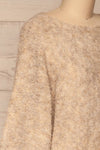 Egilsvik Beige Knit Sweater | La Petite Garçonne side close-up