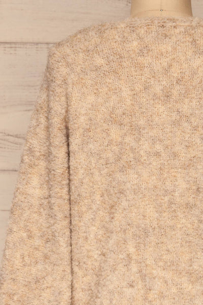 Egilsvik Beige Knit Sweater | La Petite Garçonne back close-up