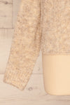 Egilsvik Beige Knit Sweater | La Petite Garçonne bottom close-up