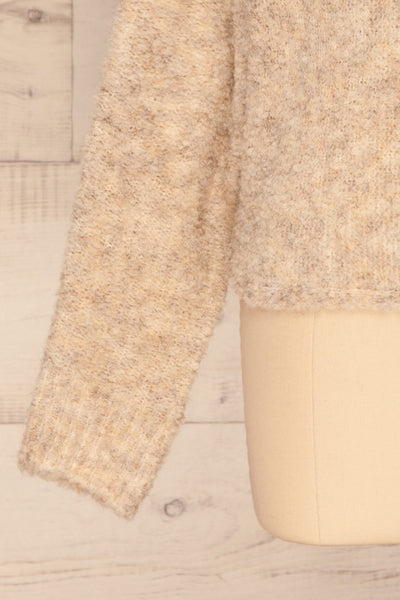 Egilsvik Beige Knit Sweater | La Petite Garçonne bottom close-up