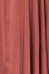 Eglantine Pink Satin Flare Gown | Robe longue | Boudoir 1861 fabric detail