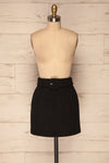 Egtehaug Noir Black Felt Mini Skirt | La Petite Garçonne front view