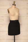 Egtehaug Noir Black Felt Mini Skirt | La Petite Garçonne side view