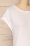 Eibydal Bianca White Slightly Cropped T-Shirt | La Petite Garçonne 5