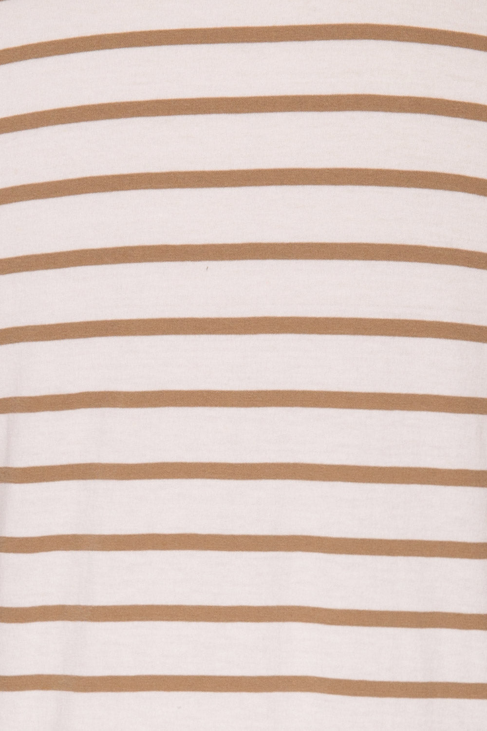 Eidbu Taupe White T-Shirt w/ Stripes | La petite garçonne fabric