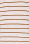 Eidbu Taupe White T-Shirt w/ Stripes | La petite garçonne fabric