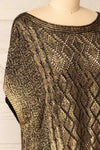 Eideshaug Black Patterned Sweater Vest | La petite garçonne side close-up
