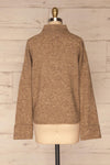 Eidstein Light Brown Fuzzy Knitted Sweater | La petite garçonne back view