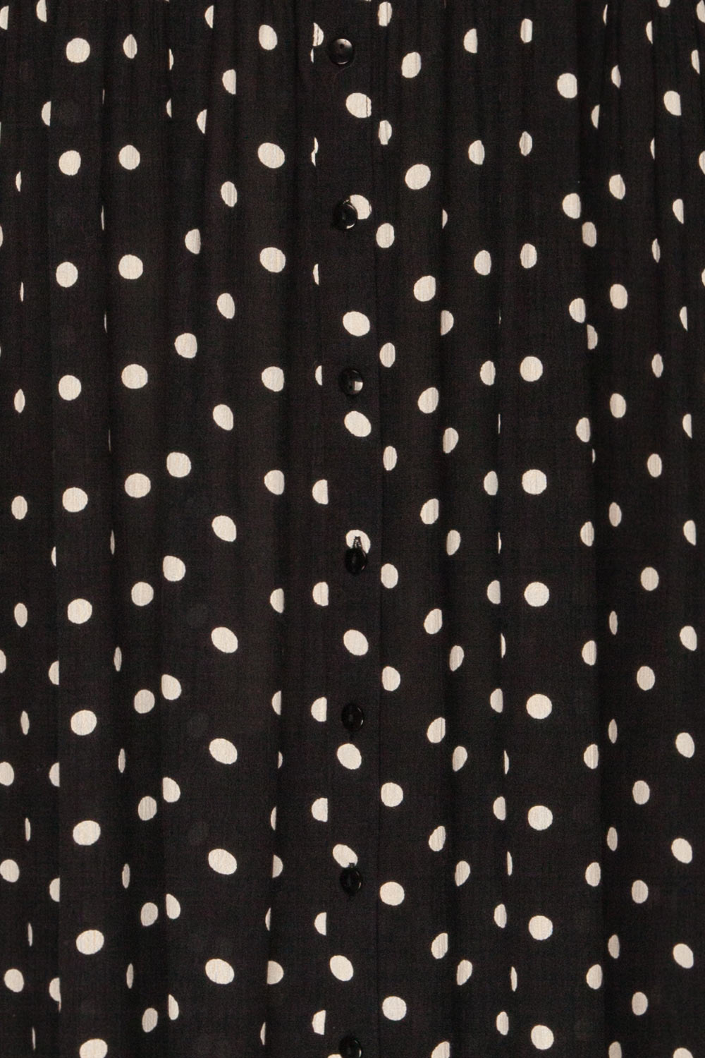 Eidsvollen Black w/ White Polka Dots Dress | La petite garçonne fabric 