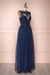Eiki Navy | Blue Tulle Gown