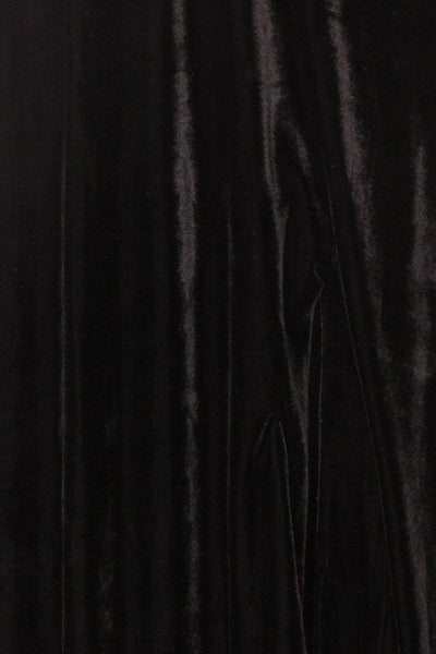 Eileen Black Velvet A-Line Gown | Boutique 1861 fabric detail
