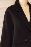 Eireine Black Oversized Blazer | La petite garçonne side close-up
