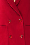 Eireine Red Oversized Blazer | La petite garçonne fabric