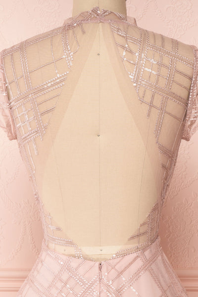 Elaina Baby Pink Sequin A-Line Dress | Boutique 1861 6
