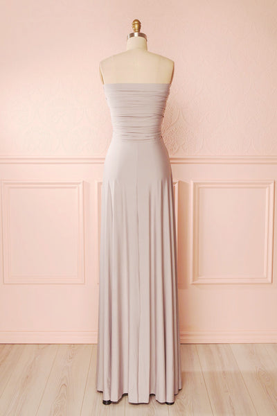 Elatia Lune Gray Convertible Infinity Dress | Boudoir 1861 back wrap