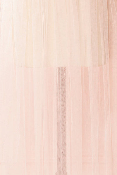 Éléa Rose Pink Mesh Midi Smock Dress | Boutique 1861