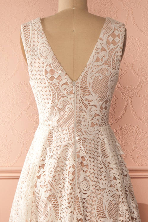 Eleanor Ivory/Blue Lace Faldon Skirt