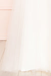 Eligia White Tulle A-Line Maxi Bridal Dress | Boudoir 1861 skirt