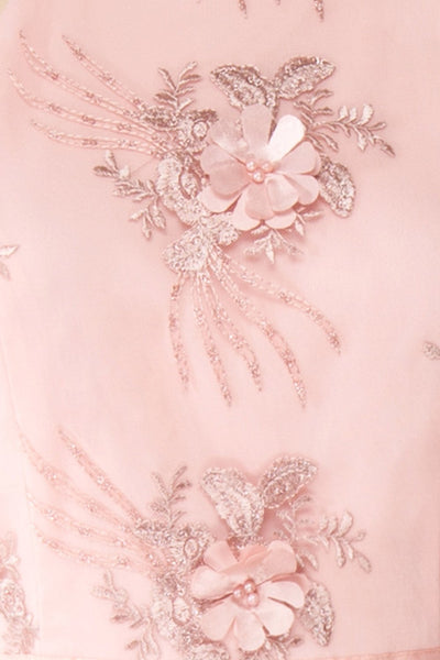 Elinor | Pink Halter Gown